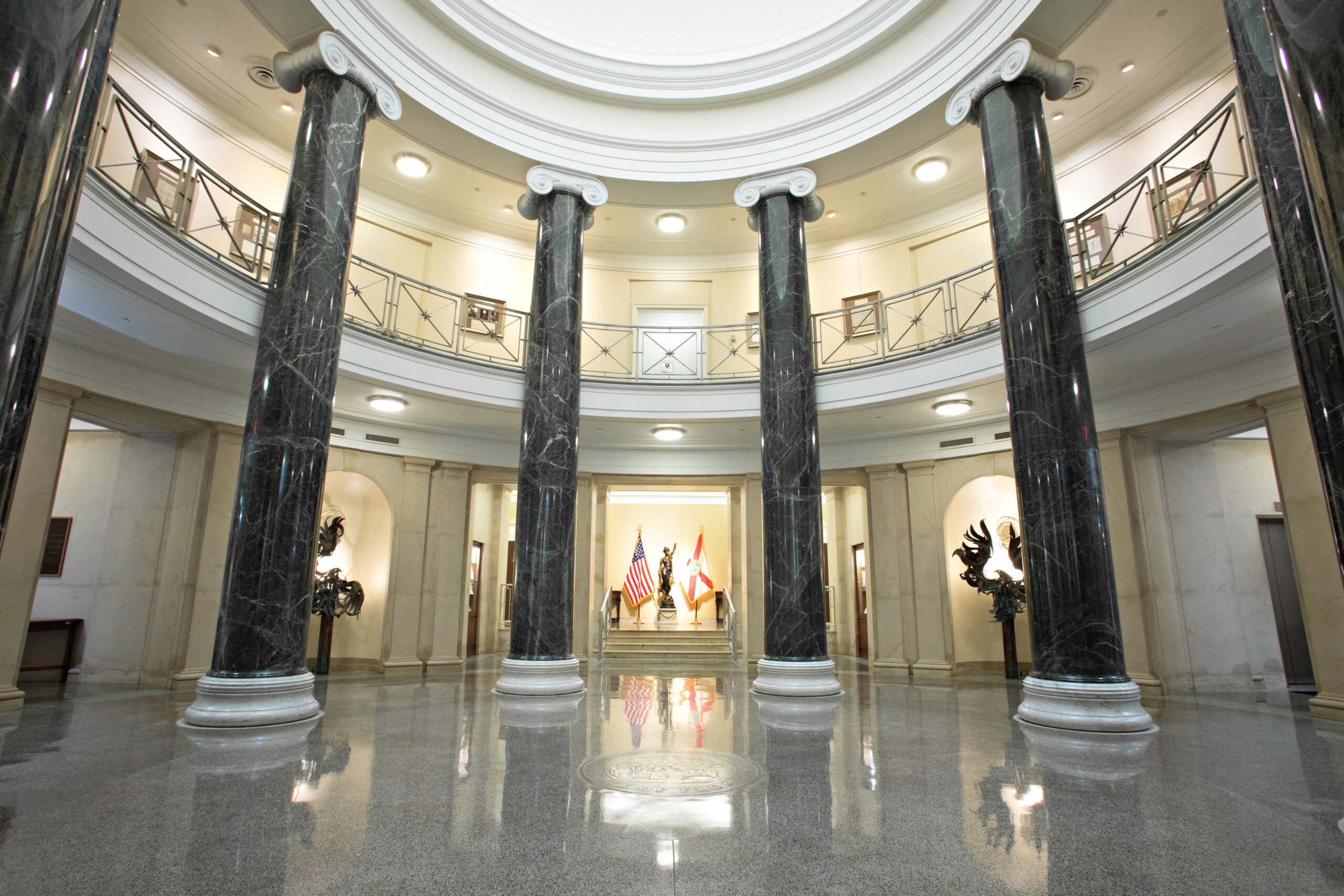 Supreme Court interior with pillars